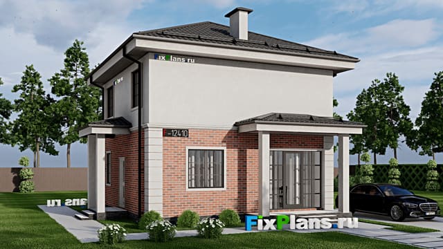 Двухэтажный дом F-12410